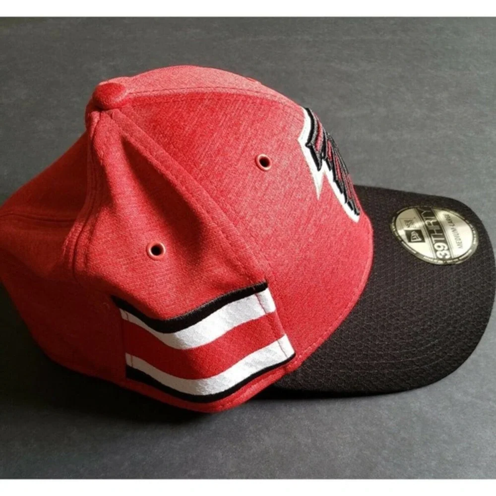 New Era 39Thirty NFL Official Sideline Home‎ Atlanta Falcons Hat Cap M/L Red